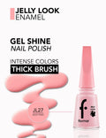 Flormar Jelly Look Nail Enamel Gel-Effect Glossy Finish Jl27 Milky Pinky