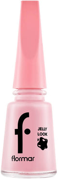 Flormar Jelly Look Nail Enamel Gel-Effect Glossy Finish Jl27 Milky Pinky