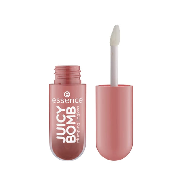 Essence Juicy Bomb Lip Gloss & Plumper, Glossy Moisturizing Finish, 04 Blossom Peach