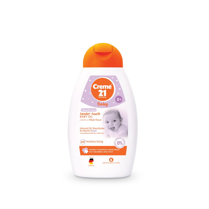 Creme 21 Baby Oil Moisturizer with Almond Oil, Vitamin E & Aloe Vera, 250 ml