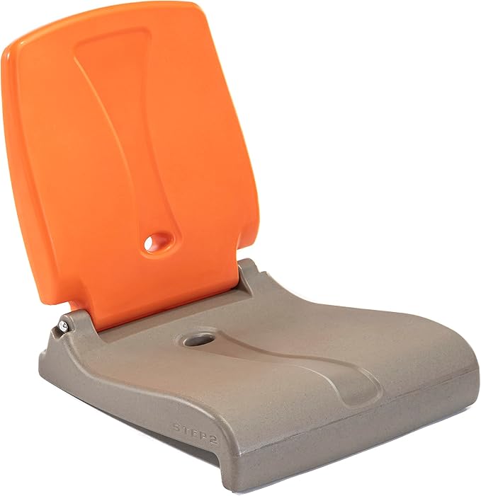Step2 Flip Seat Folding Outdoor Seat with Back Support, Orange Brown