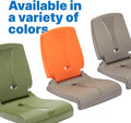 Step2 Flip Seat Folding Outdoor Seat with Back Support, Orange Brown