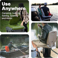 Step2 Flip Seat Folding Outdoor Seat with Back Support, Orange Brown