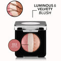 Flormar Baked Blush Trio Baked Powder Subtle Shimmer Pinky 053