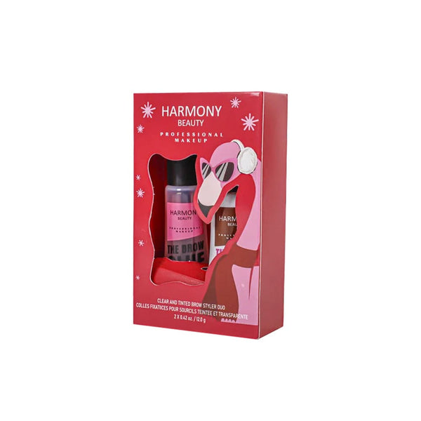 Harmony Beauty Eyebrow Styler Glue Brow Gel, Long-Lasting Hold, 2 x 12 g