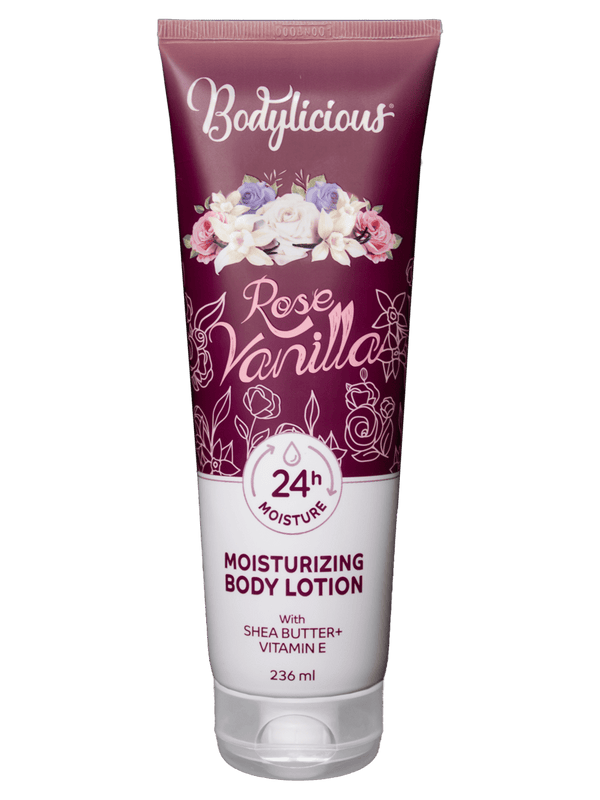 Bodylicious Rose Vanilla Body Lotion Shea Butter Moisturizer 236 ml
