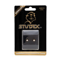 Studex Gold-Plated Tiffany Earrings, 3 mm Clear Cubic Zirconia Studs