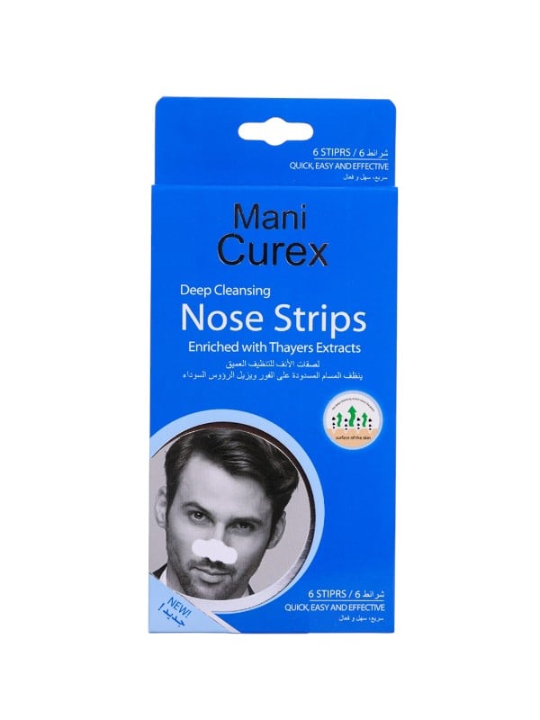 Mani Curex Deep Cleansing Nose Strips for Blackhead Removal, 6 Pack
