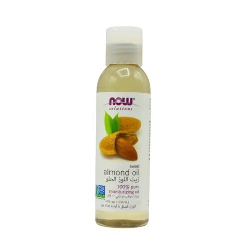 NOW Solutions Sweet Almond Oil Moisturizer, Face and Body, 118 ml