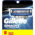 Gillette Mach3 Turbo Replacement Razor Blades 3-Blade Technology 8 Pieces