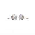 Studex Stainless Steel 8 mm Cubic Zirconia Ear Studs Clear Crystal