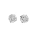 Studex Stainless Steel 8 mm Cubic Zirconia Ear Studs Clear Crystal