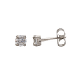 Studex Tiffany 3 mm Stainless Steel Cubic Zirconia Ear Studs Clear Crystal