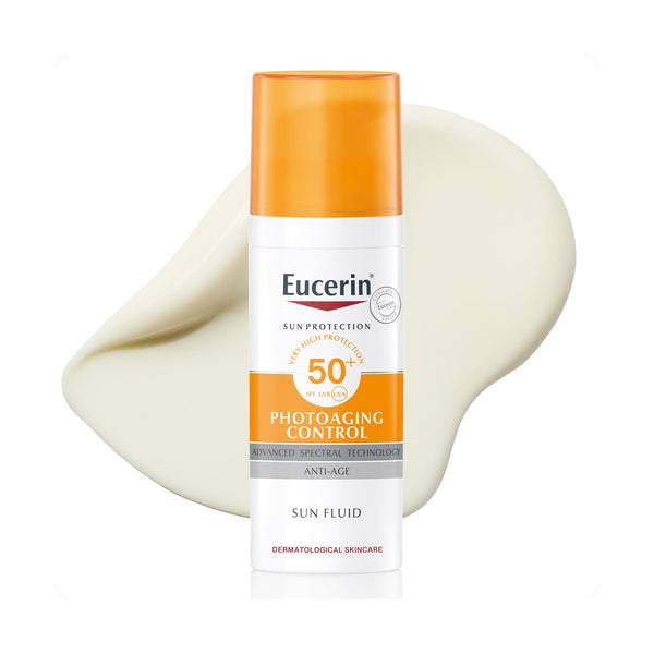Eucerin Sun Fluid Age Control SPF 50 Facial Sunscreen Hyaluronic Acid 50 ml