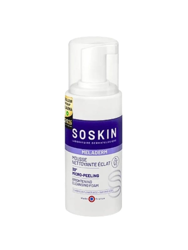 Soskin Meladerm Brightening Foaming Cleanser with Hibiscus Flower Acid and Succinic Acid