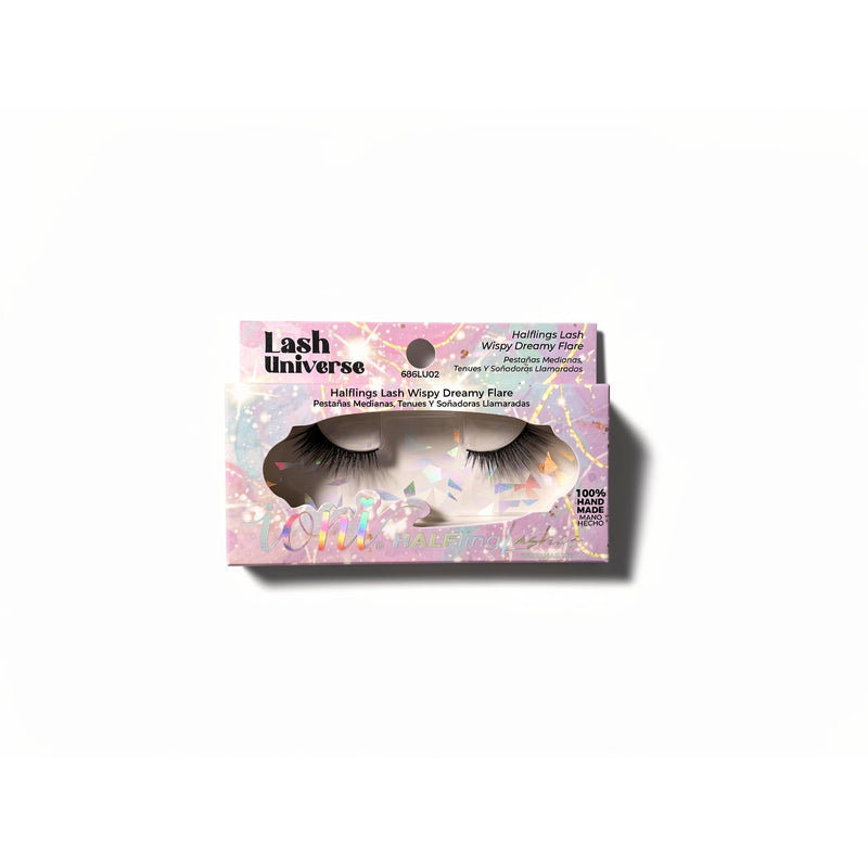 Ioni Lash Universe LU02 Handmade Wispy Half False Eyelashes, Medium Length