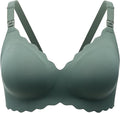 Momcozy Nursing Bra YN46 Wire-Free Seamless Hands-Free Pumping Green M