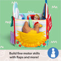 Ms. Rachel Sensory Learning Farm Soft Baby Activity Book with Plush Cow, Ribbons and Crinkle Flaps