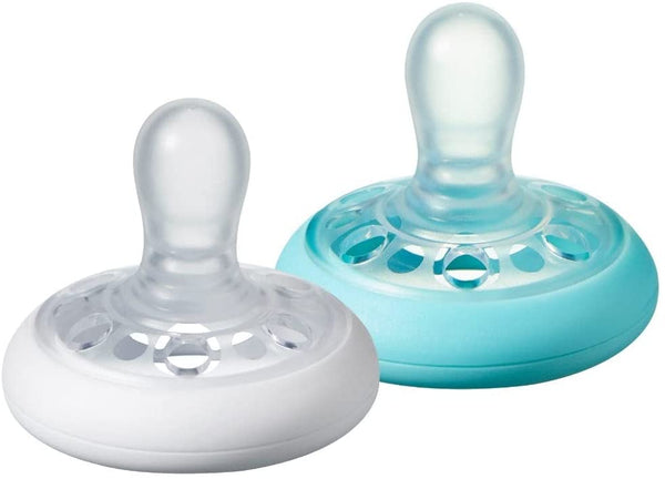 Tommee Tippee Breast Like Silicone Soother, 2 Pack, 6-18 Months