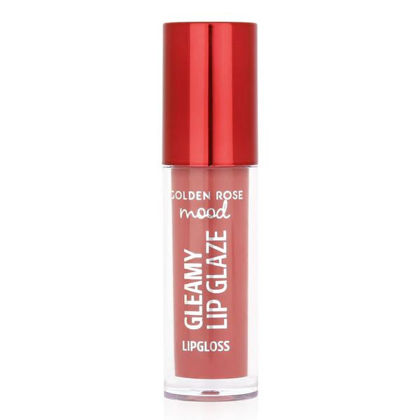 Golden Rose Mood Gleamy Glaze Lip Gloss Shiny Finish Peachy Nude 202