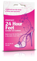 Profoot 24 Hour Feet Invisible Gel Cushions, Washable Reusable Shoe Inserts, 1 Pair