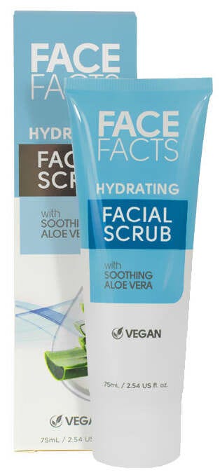 Face Facts Hydrating Facial Scrub Exfoliating Scrub for Dry Skin 75 ml