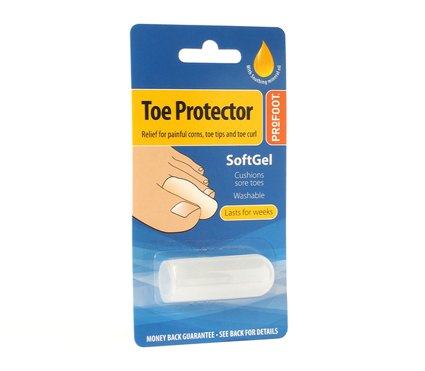 Profoot Softgel Toe Protector Cushioning Gel Toe Sleeve with Mineral Oil, 1 Piece