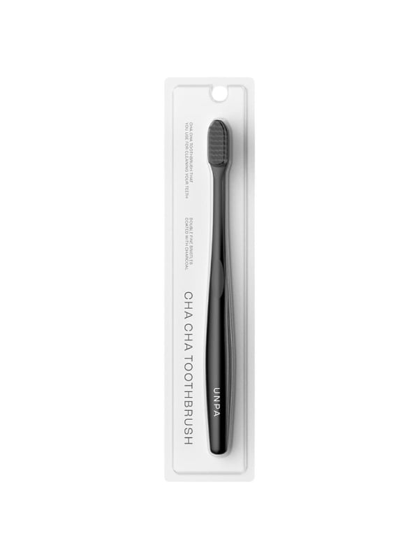 UNPA Cha Cha Bamboo Charcoal Toothbrush Soft Bristles Black