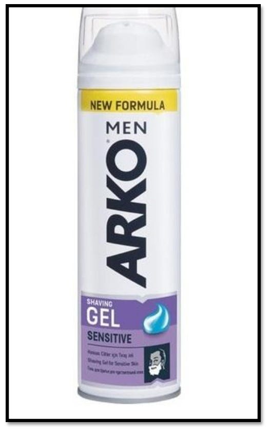 Arko Shaving Gel Sensitive Clear Formula 200 ml