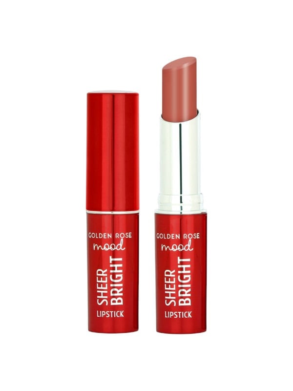 Golden Rose Mood Sheer Lipstick High-Shine Coconut Oil Mango Butter Vitamin E 3.3g