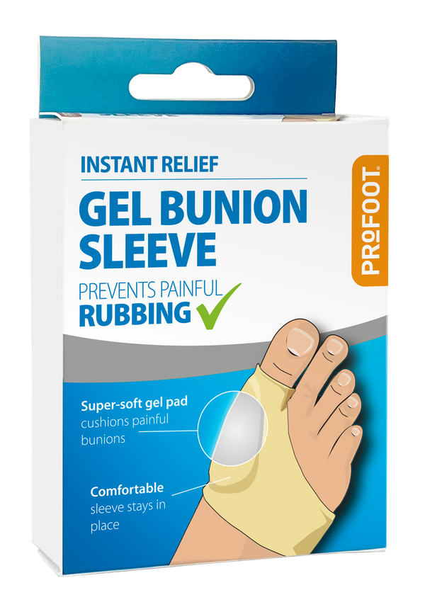 Profoot Gel Bunion Sleeve, Soft Cushioned Polymer Gel, Left or Right Foot