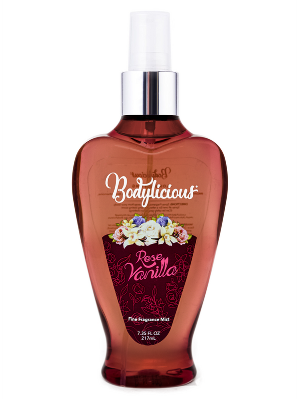 Bodylicious Rose Vanilla Body Splash Fragrance Mist 217 ml