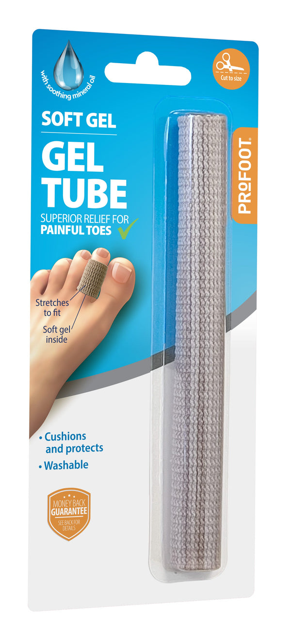 Profoot Softgel Gel Tube Toe and Finger Protector, Stretchable Washable Sleeve