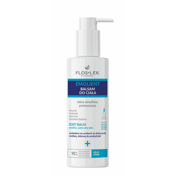 Floslek Emolient Body Balm Extra Dry Skin Panthenol Prebiotic Shea Butter 400 ml