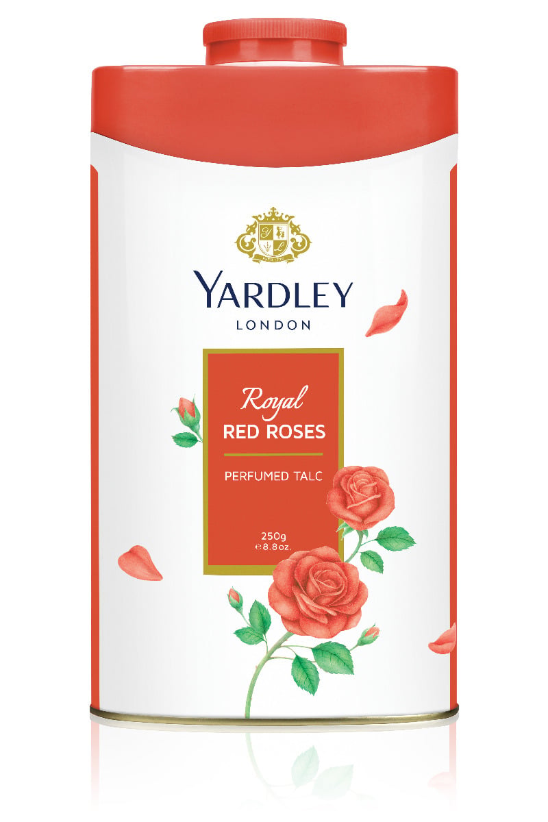 Yardley Royal Red Roses Perfumed Body Powder Floral Rose Fragrance
