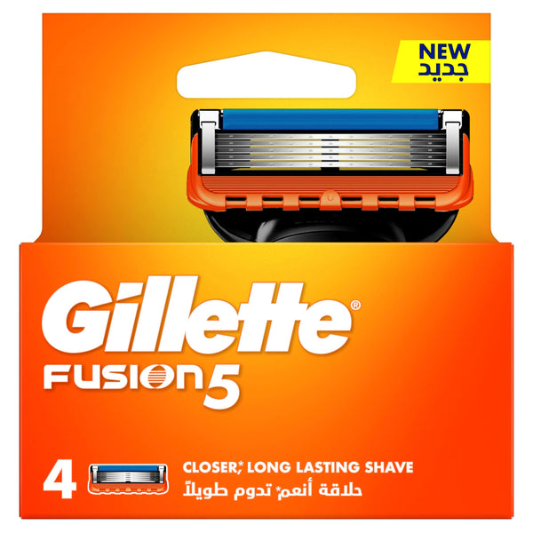 Gillette Fusion5 Men's Razor Blade Refills 5-Blade Precision Trimmer 4 Count