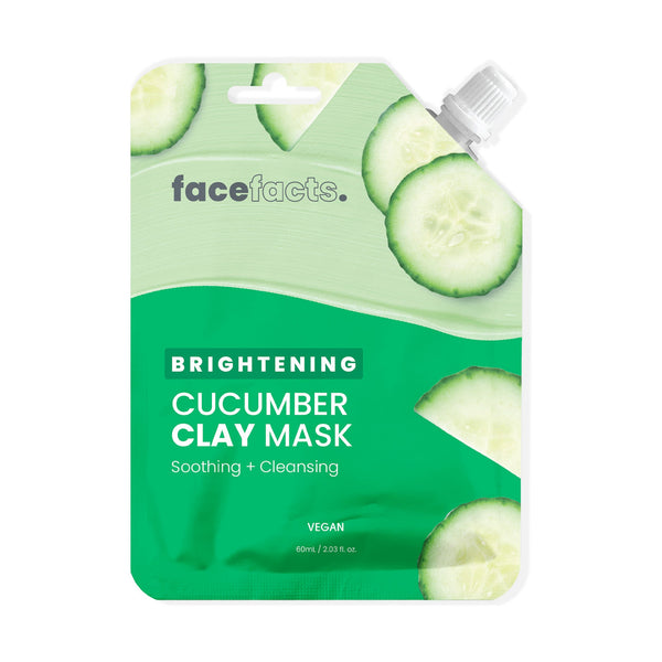 Face Facts Clay Mud Face Mask Brightening Cucumber Extract 60 ml