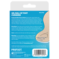 Profoot Gel Ball of Foot Cushions SoftGel Pressure Support 1 Pair