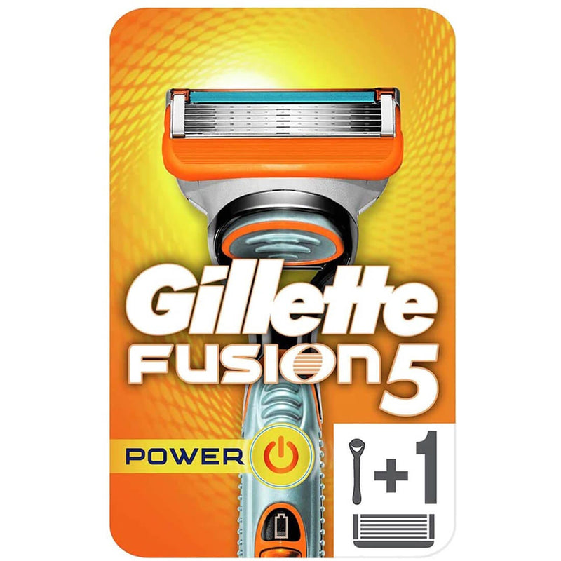 Gillette Fusion Power Razor 5-Blade System with Precision Trimmer, 1 Refill Blade