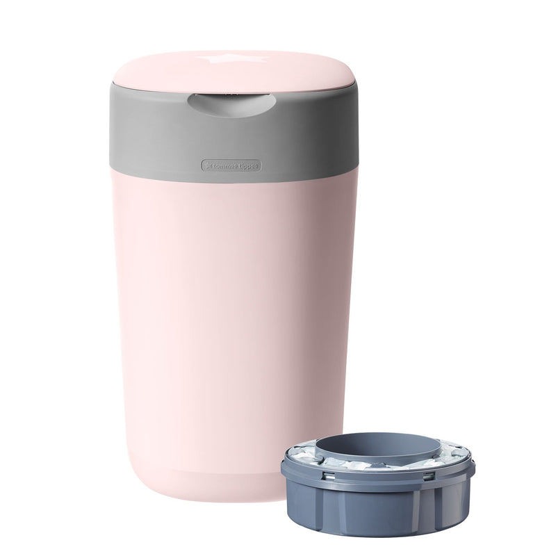 Tommee Tippee Twist & Click Nappy Disposal Bin Sangenic Tec Pink
