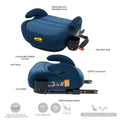 Jovikids Ohho+ I-Size Backless Booster Seat ISOFIX Cup Holder Ocean Blue