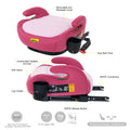 Jovikids Ohho+ I-Size Backless Booster Seat ISOFIX Cup Holder Blush Pink