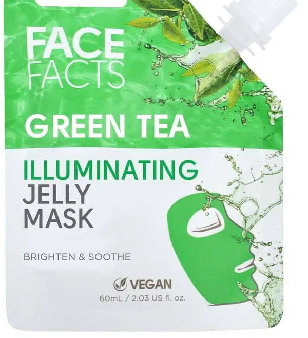 Face Facts Green Tea Jelly Face Mask Illuminating 60 ml