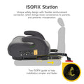 Jovikids Ohho I-Size Booster Car Seat with ISOFIX, Black/Grey, 4-12 Years