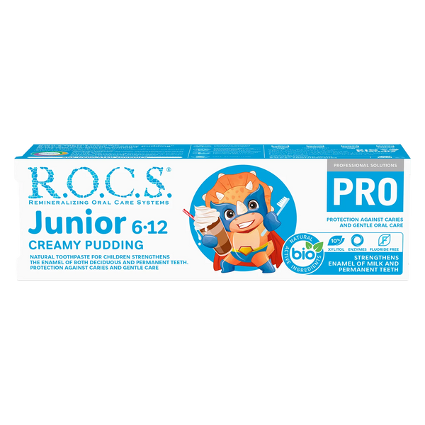 R.O.C.S. Junior Creamy Pudding Toothpaste Fluoride-Free Enzyme Formula