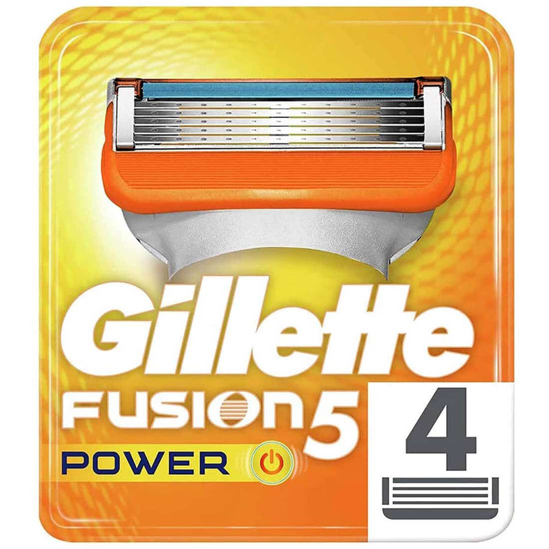 Gillette Fusion Power Razor Blade Refills 5 Anti-Friction Blades 4 Pieces