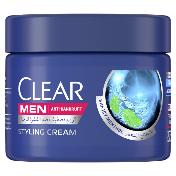 CLEAR Soft Styling Cream Cool Sport Menthol Anti-Dandruff 275ml