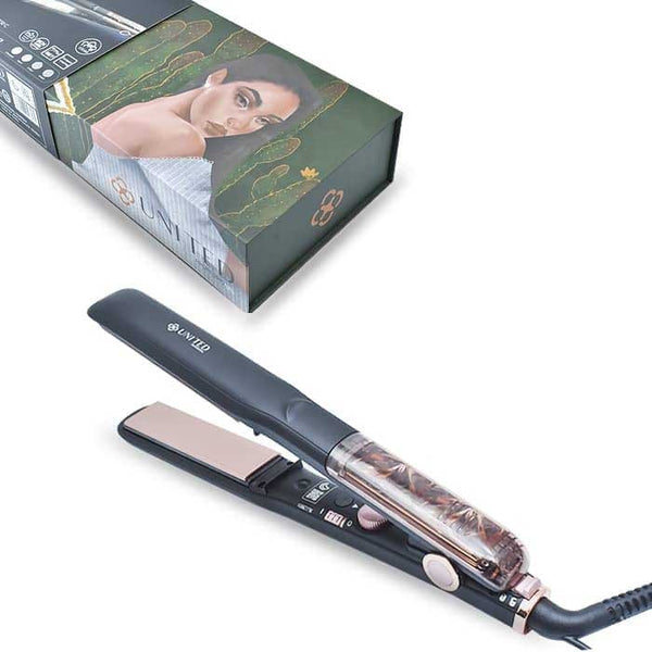 United Professional Hair Straightener HS-977 Ceramic Plates Infrared Technology Adjustable Heat 220-240V 50W