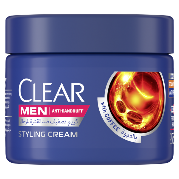 CLEAR Men Soft Styling Cream Flexible Non-Greasy Finish Coffee Extract