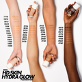Make Up For Ever HD Skin Hydra Glow Foundation Liquid Dewy Finish Hyaluronic Acid Vitamin E 2Y32 Warm Caramel 30 ml